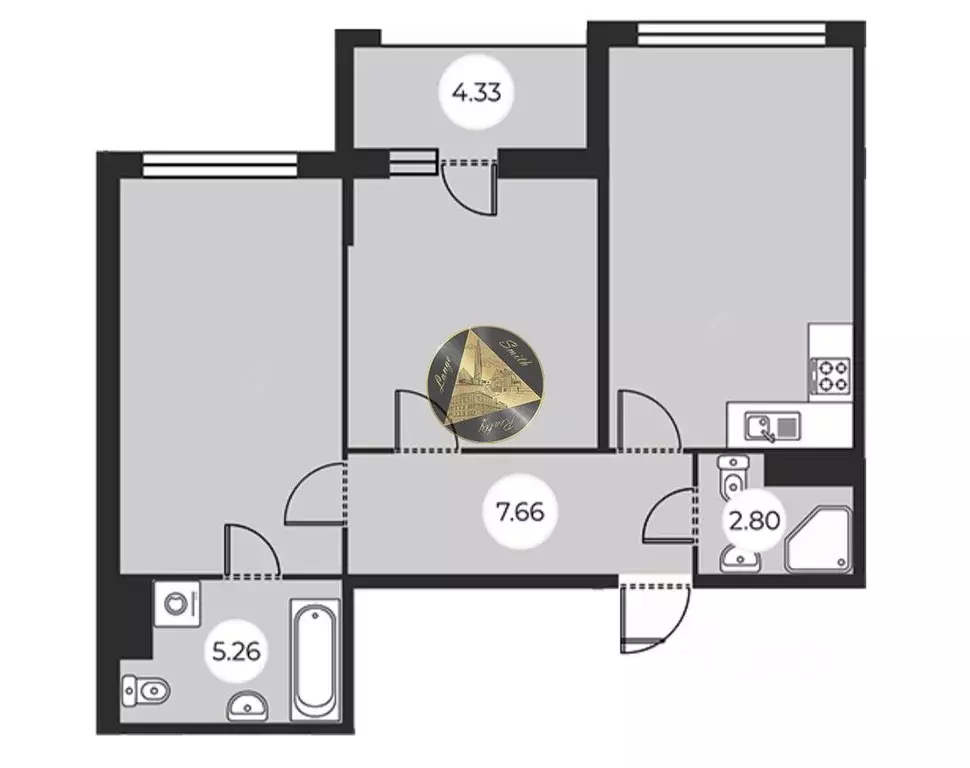 2-к кв. Санкт-Петербург ш. Суздальское, 8 (71.17 м) - Фото 2