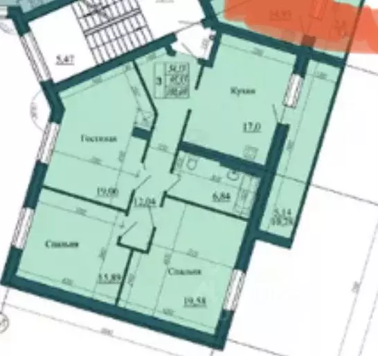 3-к кв. Ивановская область, Иваново ул. Володиной, 5 (91.2 м) - Фото 1