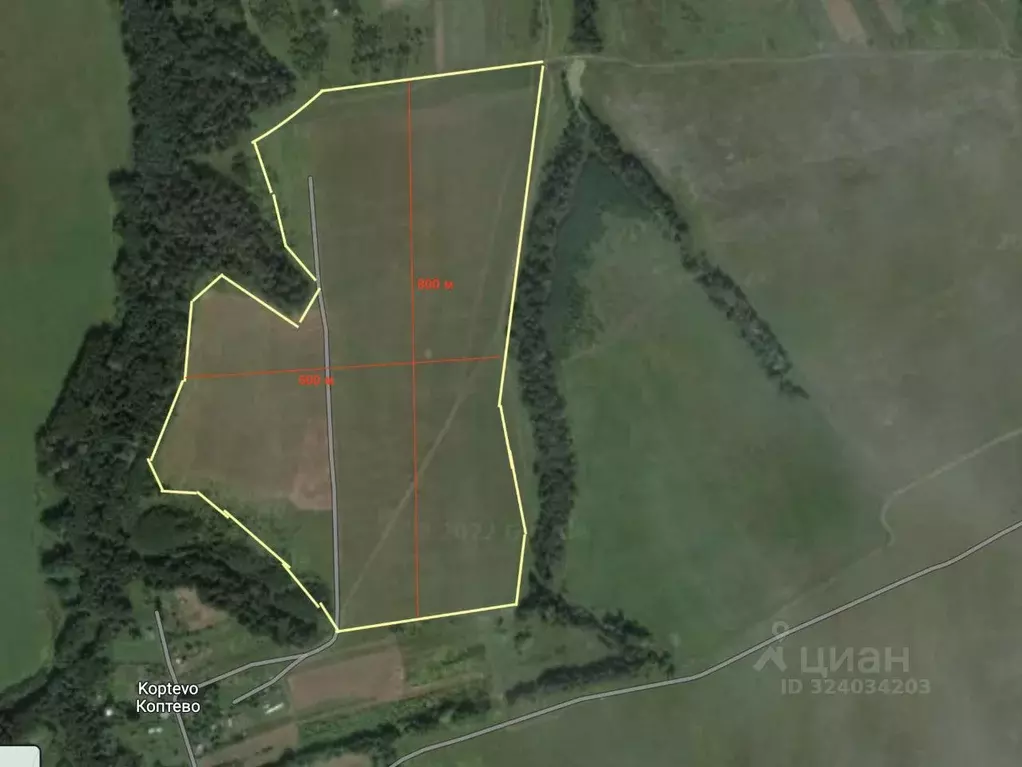 Участок в Московская область, Серпухов городской округ, д. Коптево  ... - Фото 2