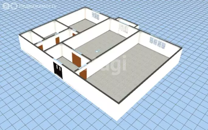 2-комнатная квартира: Губкин, улица Ленина, 13 (43.4 м) - Фото 1