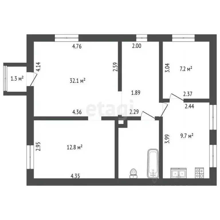 3-к кв. Санкт-Петербург, Санкт-Петербург, Сестрорецк ул. Володарского, ... - Фото 1