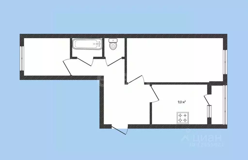 2-к кв. Костромская область, Костромской район, Бакшеевское с/пос, ... - Фото 2