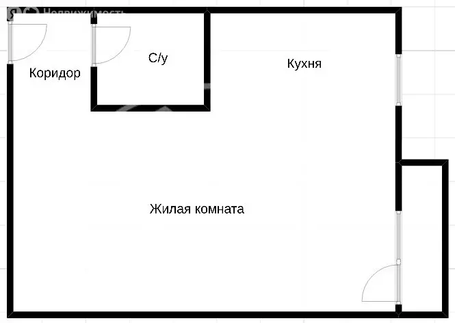 1-комнатная квартира: Чернушка, Коммунистическая улица, 33А (30.4 м) - Фото 1