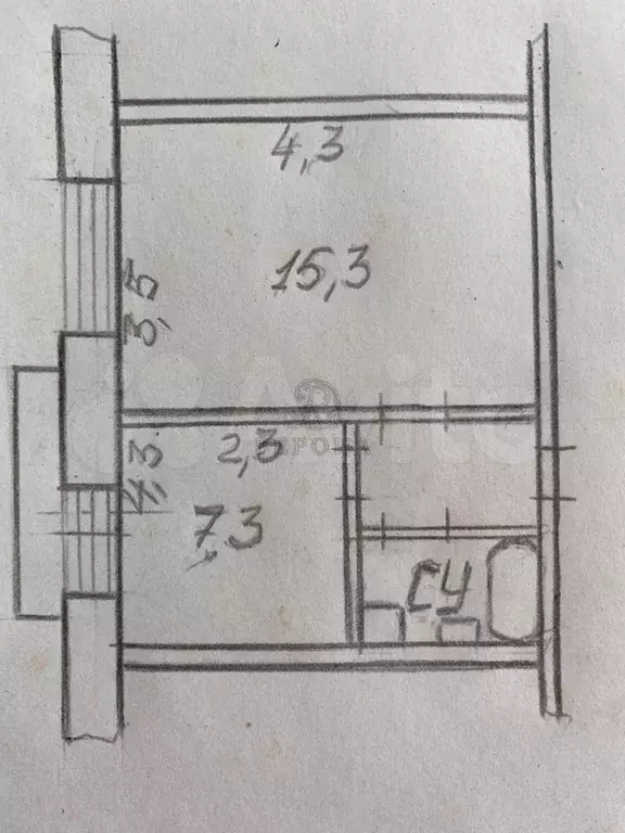 1-к. квартира, 28,4 м, 6/10 эт. - Фото 0