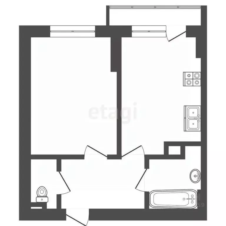 Дом в Саха (Якутия), Якутск Маганский тракт, 2-й км, 36/3 (32 м) - Фото 2