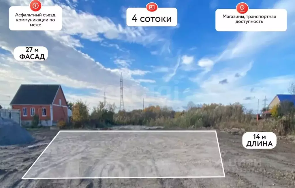 Участок в Краснодарский край, Темрюк  (4.0 сот.) - Фото 1