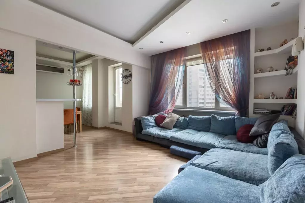 3-к кв. Москва Веерная ул., 22К3 (83.7 м) - Фото 1