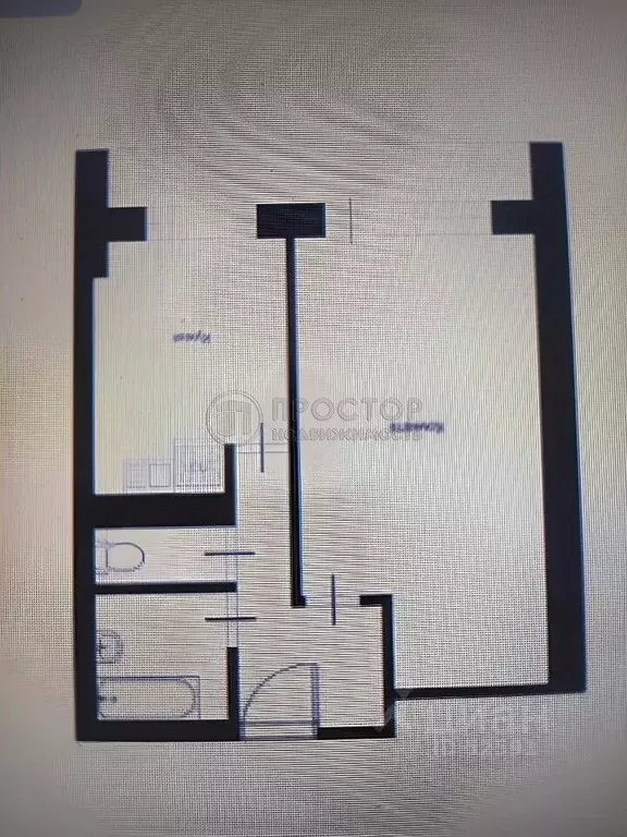 1-к кв. Москва ул. Маршала Бирюзова, 40 (36.4 м) - Фото 2