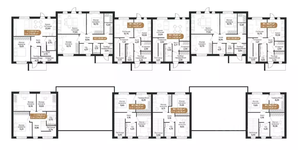 Таунхаус в Ленинградская область, Всеволожск ш. Южное (91 м) - Фото 2