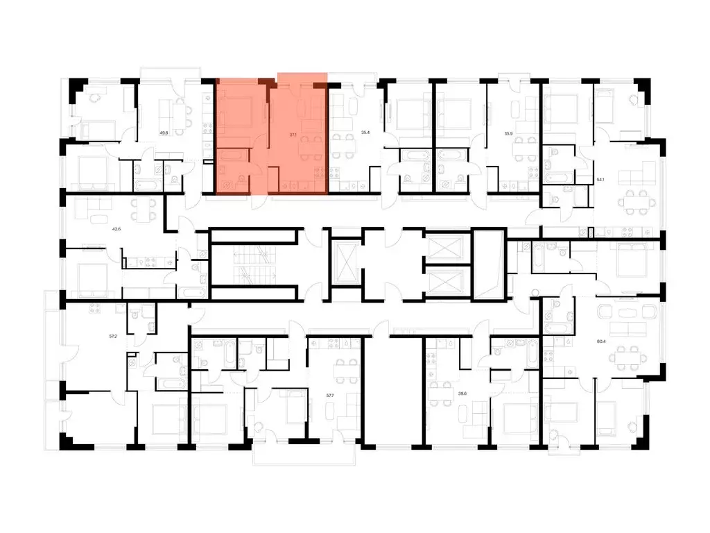 1-комнатная квартира: Москва, улица Ивана Франко, 20к2 (37.1 м) - Фото 1