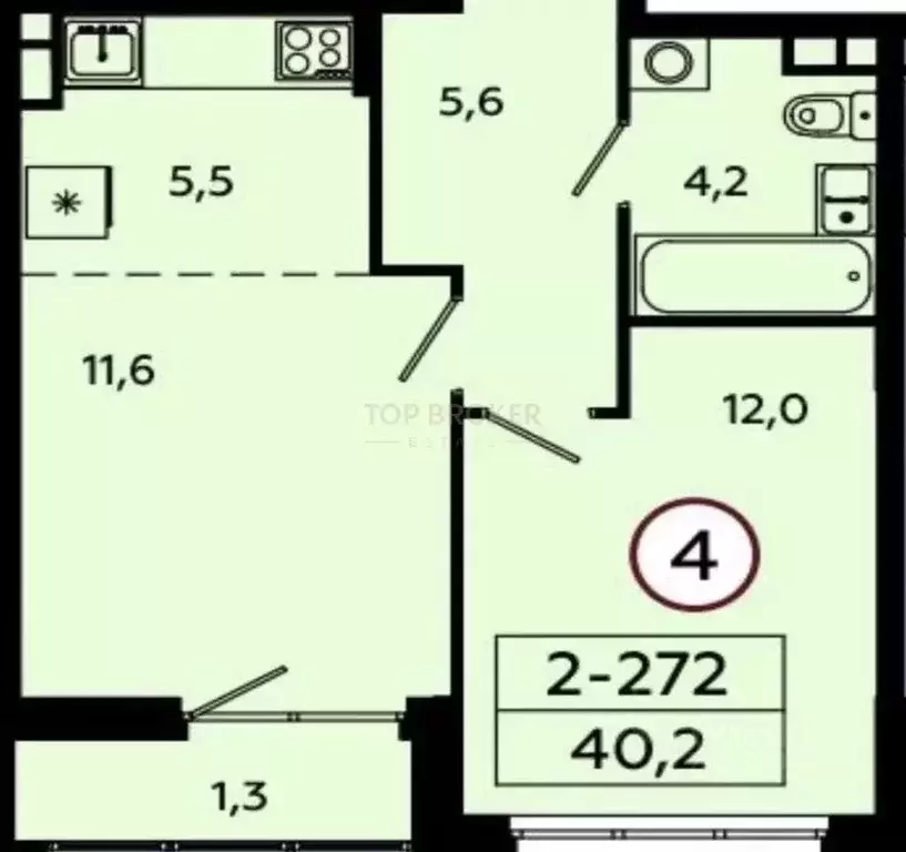 1-к кв. Москва Сосенское поселение, просп. Куприна, 7к2 (38.8 м) - Фото 2