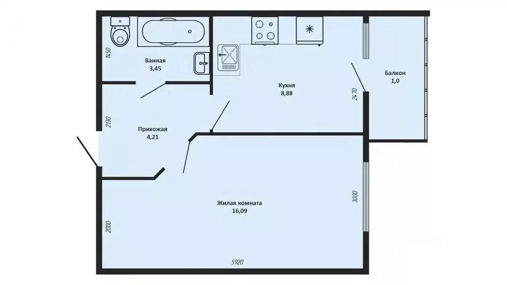 1-к кв. Адыгея, Тахтамукайский район, Старобжегокайское с/пос, Новая ... - Фото 2
