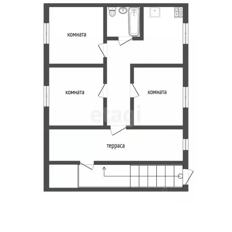 3-к кв. Владимирская область, Муром ул. Куликова, 21 (67.9 м) - Фото 1
