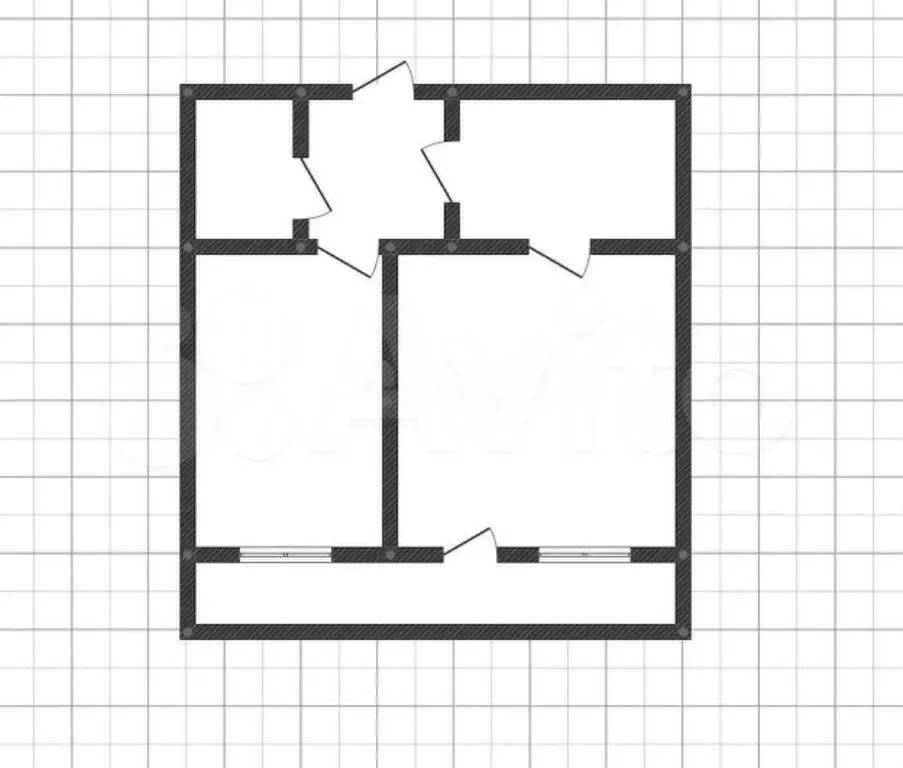 2-к. квартира, 36 м, 3/5 эт. - Фото 0