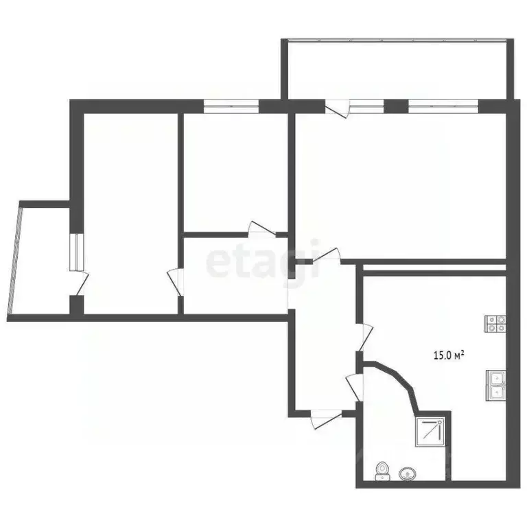 3-к кв. Тюменская область, Тюмень ул. Газовиков, 25к2 (81.7 м) - Фото 0
