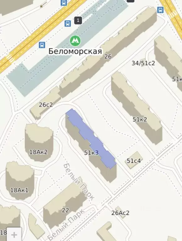 2-к кв. Москва Смольная ул., 51к3 (52.0 м) - Фото 0