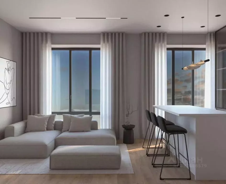 2-к кв. Москва просп. Андропова, 9/1к1 (73.0 м) - Фото 2