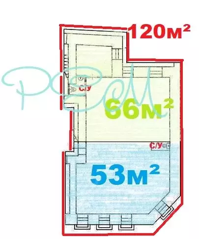 Помещение свободного назначения в Москва Дегтярный пер., 10С3 (66 м) - Фото 2