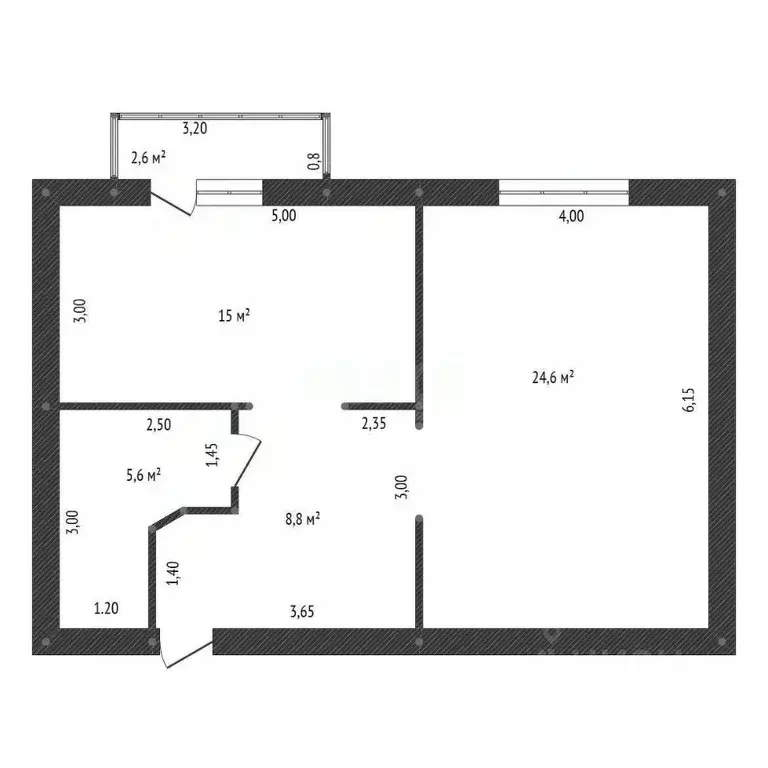 1-к кв. Башкортостан, Благовещенск ул. Демьяна Бедного, 68 (55.0 м) - Фото 2