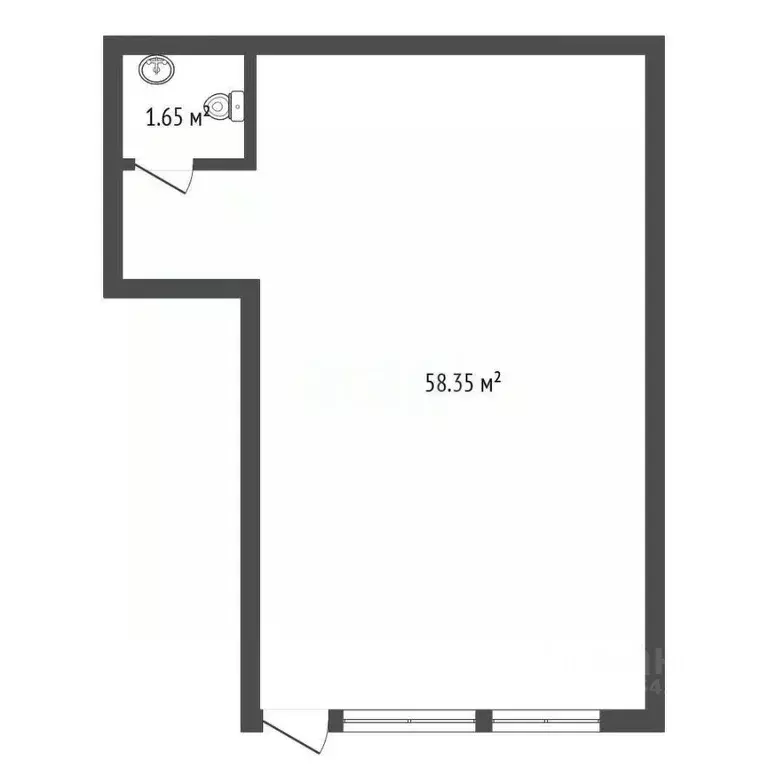 Помещение свободного назначения в Москва Профсоюзная ул., 126К2 (60 м) - Фото 2