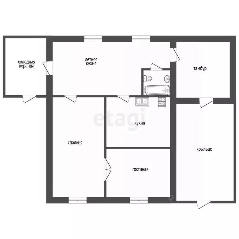 Дом в Тюменская область, Тюменский муниципальный округ, с. Щербак ул. ... - Фото 2