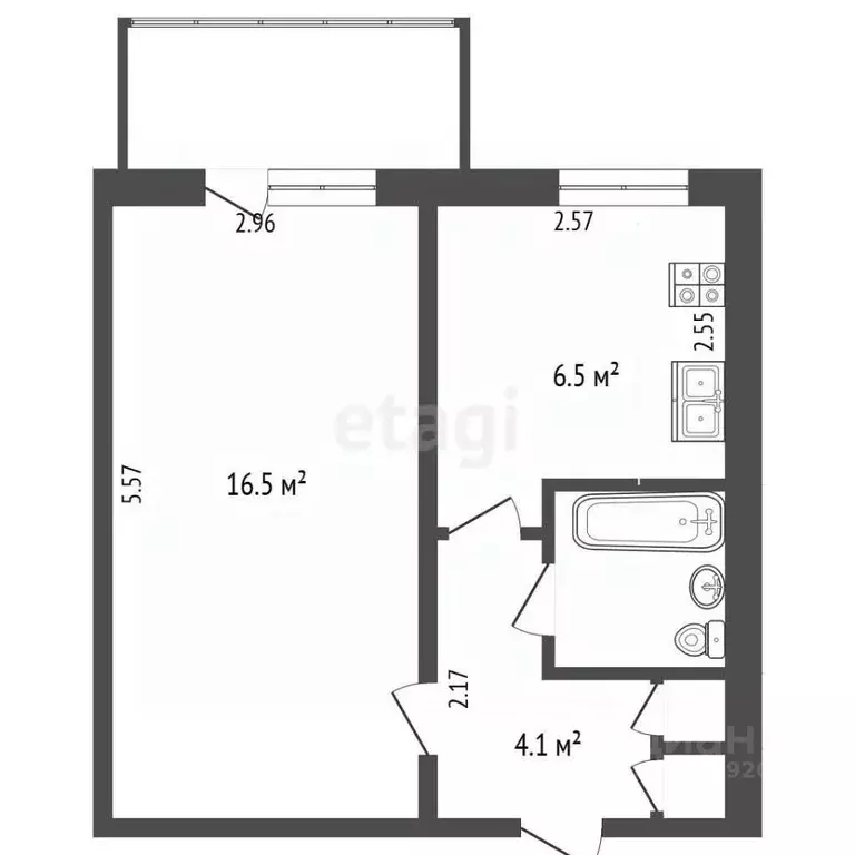 1-к кв. Ярославская область, Углич Солнечный мкр, 4 (29.8 м) - Фото 1