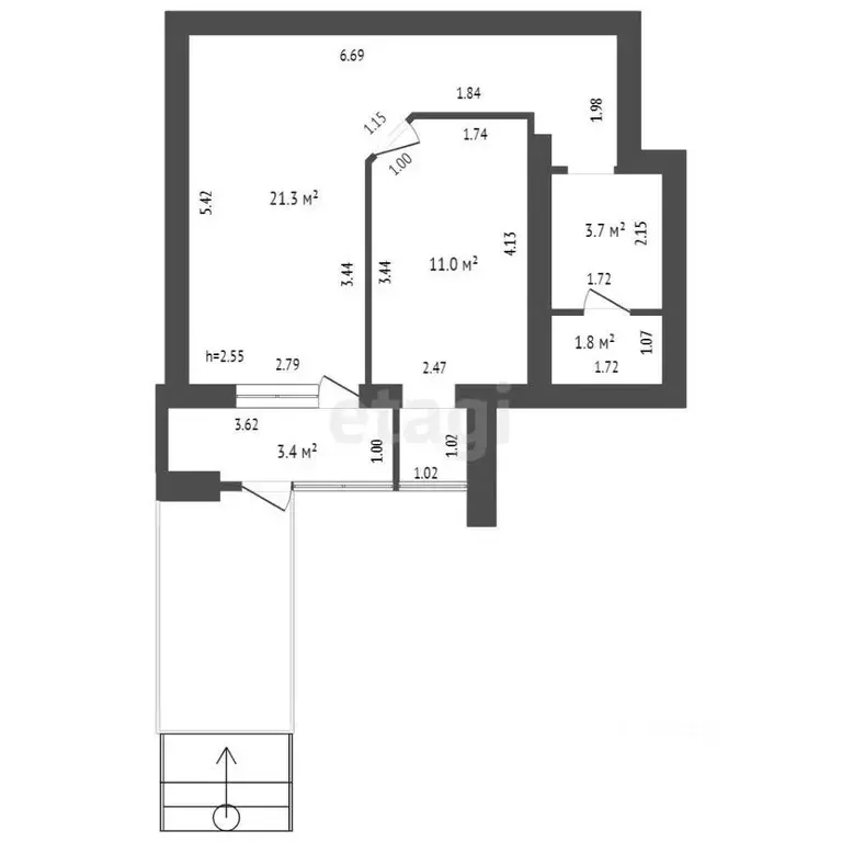 Помещение свободного назначения в Башкортостан, Стерлитамак ... - Фото 2