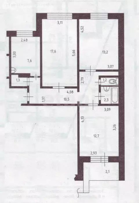 3-комнатная квартира: Тольятти, улица Механизаторов, 16 (66 м) - Фото 1