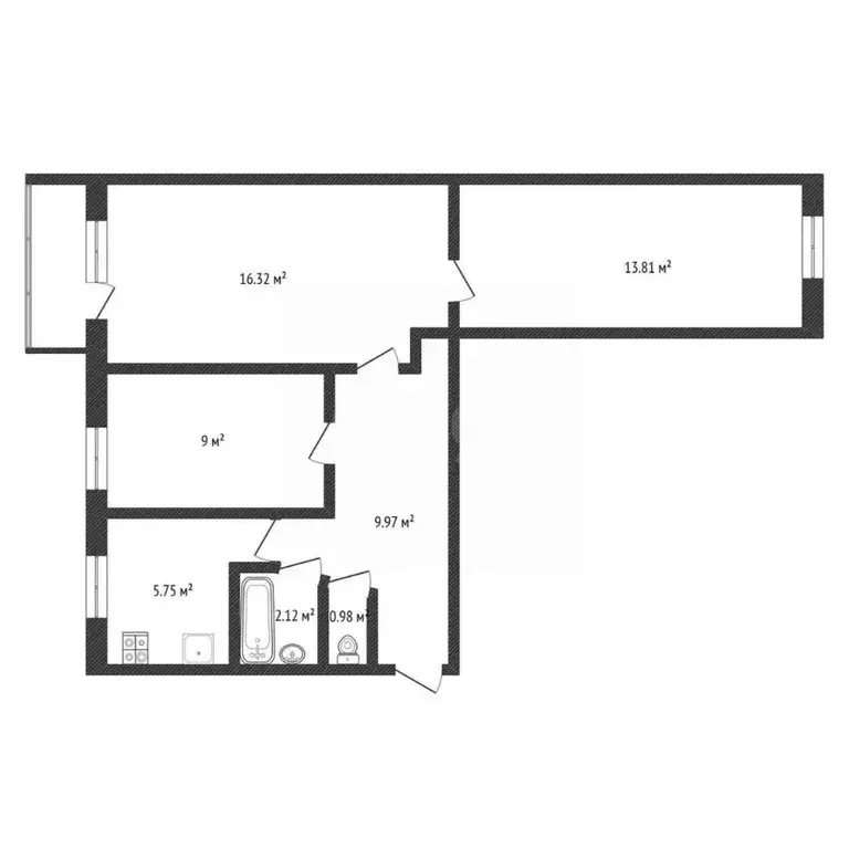 3-к кв. Нижегородская область, Дзержинск Прибрежная тер., ул. Попова, ... - Фото 2