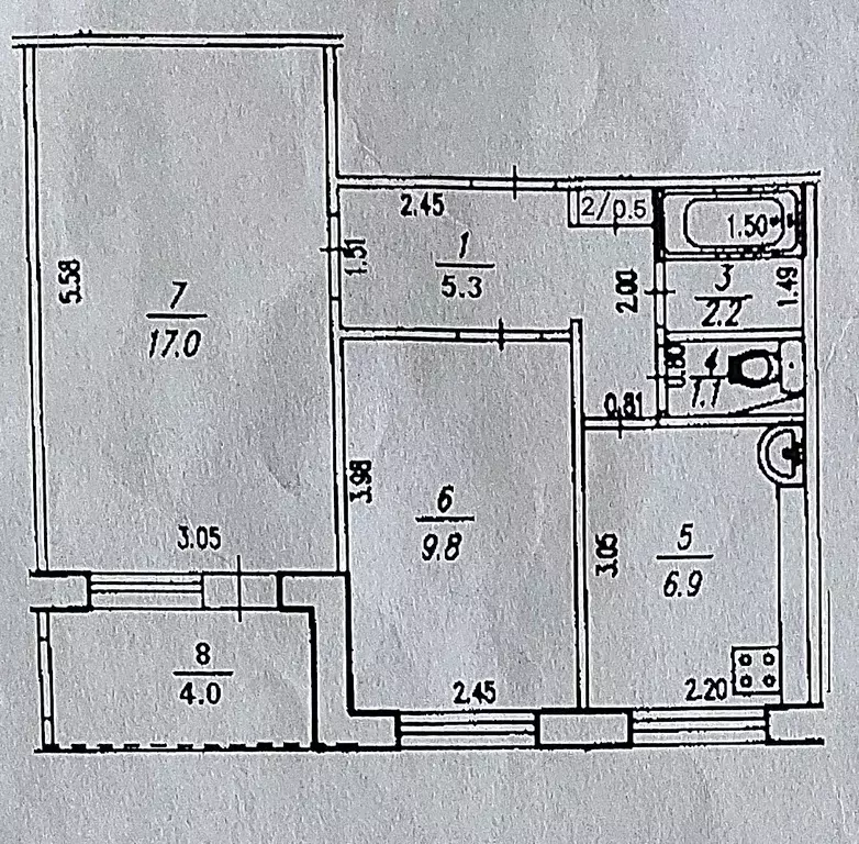 Продаётся 2-к квартира, 45 м - Фото 0