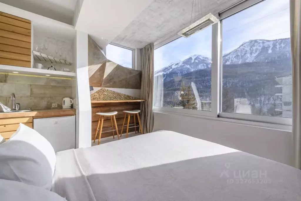 Студия Краснодарский край, Сочи Красная Поляна пгт, ул. Калиновая, 9/6 ... - Фото 2