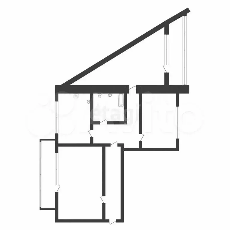 3-к. квартира, 65 м, 5/5 эт. - Фото 0