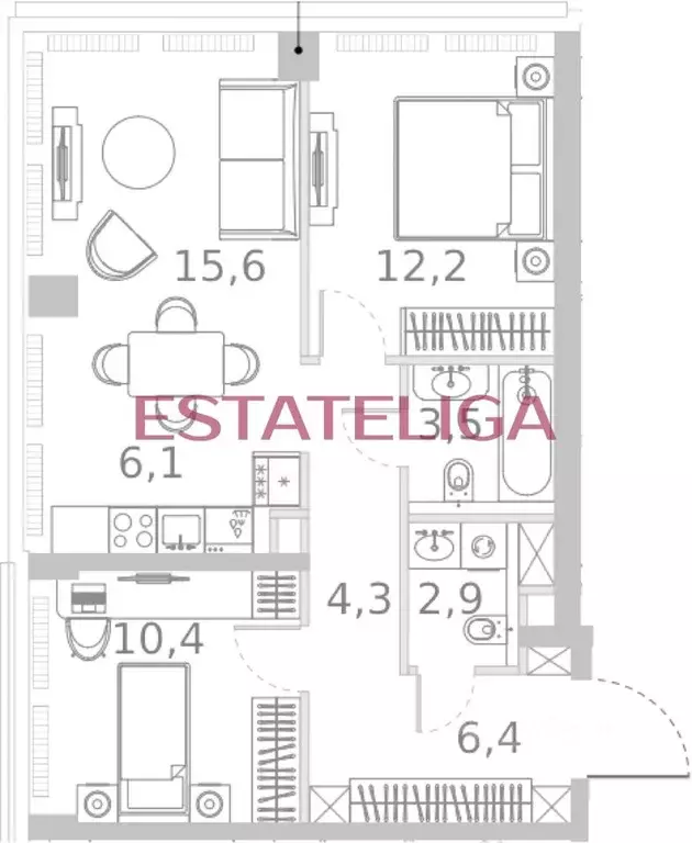 3-к кв. Москва Кутузовский проезд, 16А/1 (61.4 м) - Фото 1