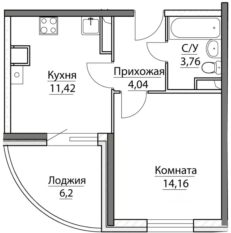 1-к кв. Ярославская область, Ярославский район, Заволжское с/пос, пос. ... - Фото 0