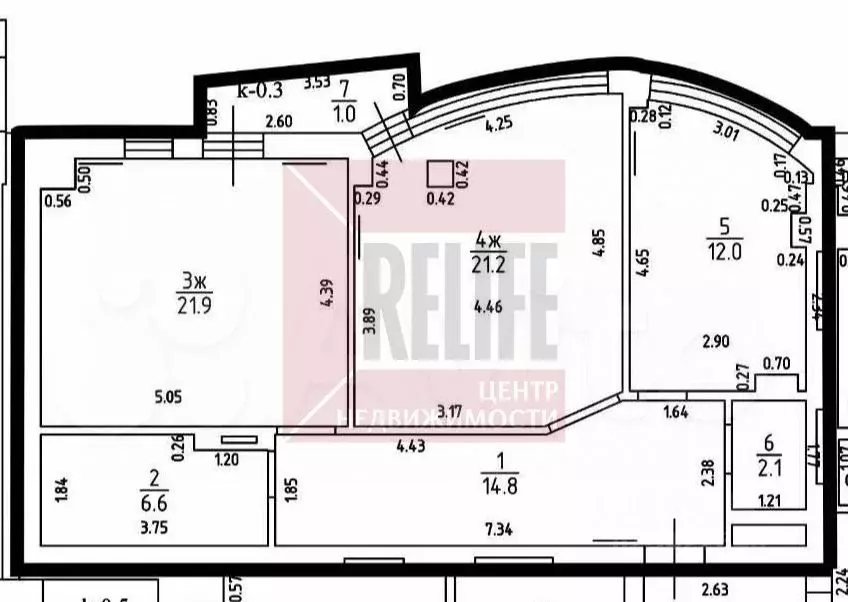 2-к кв. Калининградская область, Калининград ул. Фортовая дорога, 9 ... - Фото 2