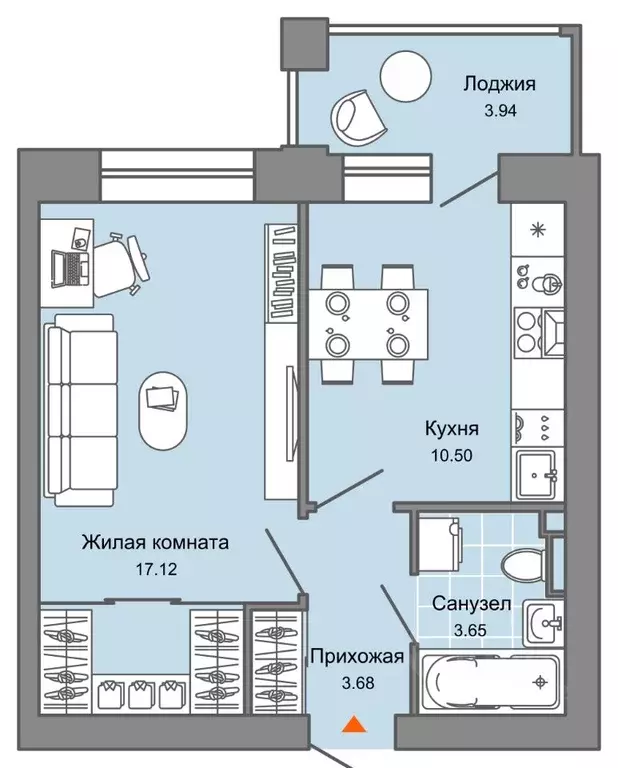 1-к кв. Кировская область, Киров ул. 4-й Пятилетки, 86 (37.0 м) - Фото 0