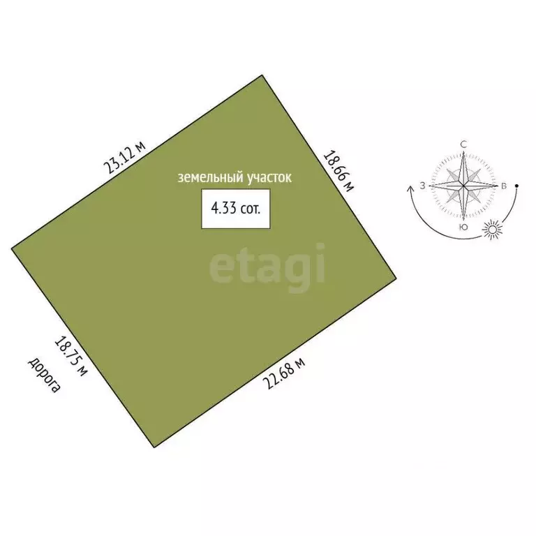 Участок в Тамбовская область, Тамбов Градостроитель-2 СНТ,  (4.33 ... - Фото 2