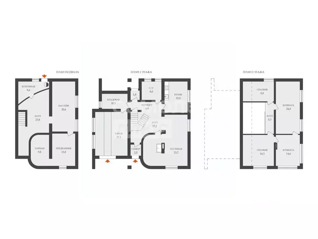 Дом в Московская область, Химки Фирсановка мкр, ул. Репина, 11 (228 м) - Фото 2