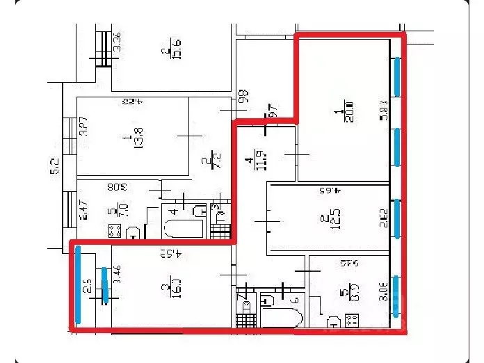 3-к кв. Санкт-Петербург Серебристый бул., 37 (72.6 м) - Фото 2