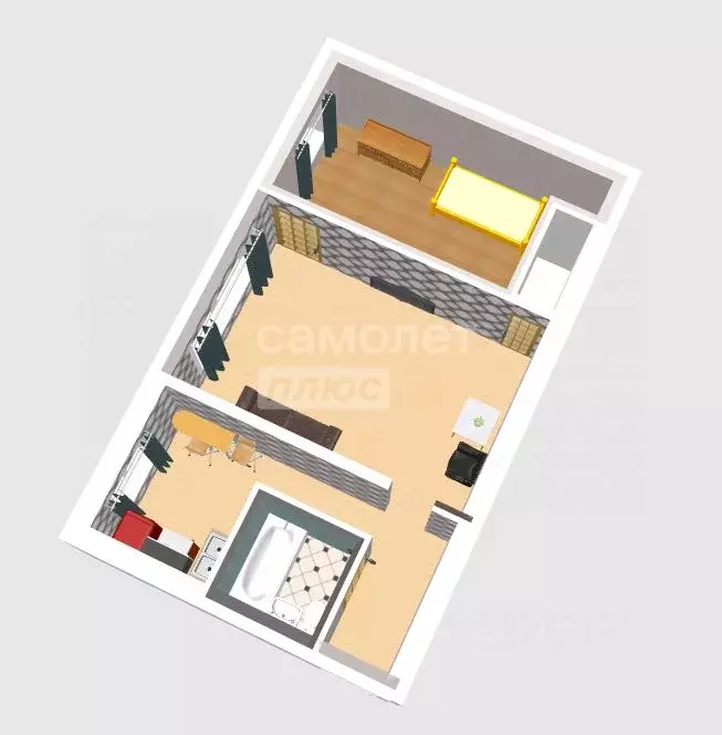 2-к кв. Алтайский край, Бийск ул. Разина, 96 (45.2 м) - Фото 2