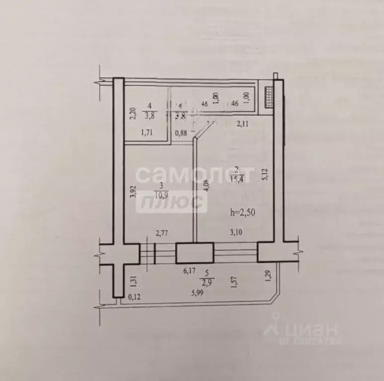 1-к кв. Забайкальский край, Чита Северный мкр, 46 (35.1 м) - Фото 2