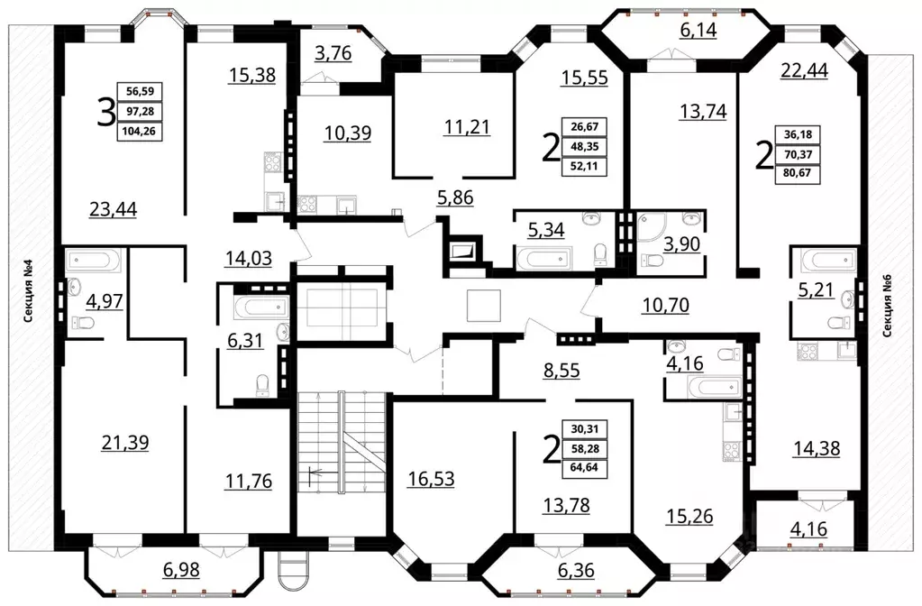 3-к кв. Волгоградская область, Волгоград ул. Покрышкина, 2 (104.26 м) - Фото 1