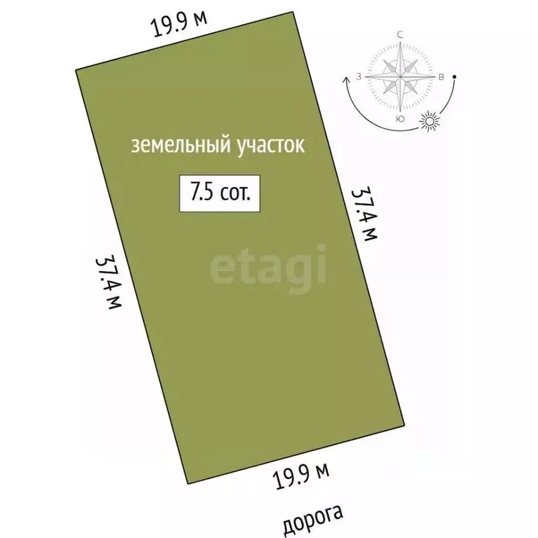 Участок в Тюменская область, Тюменский муниципальный округ, д. Елань ... - Фото 2