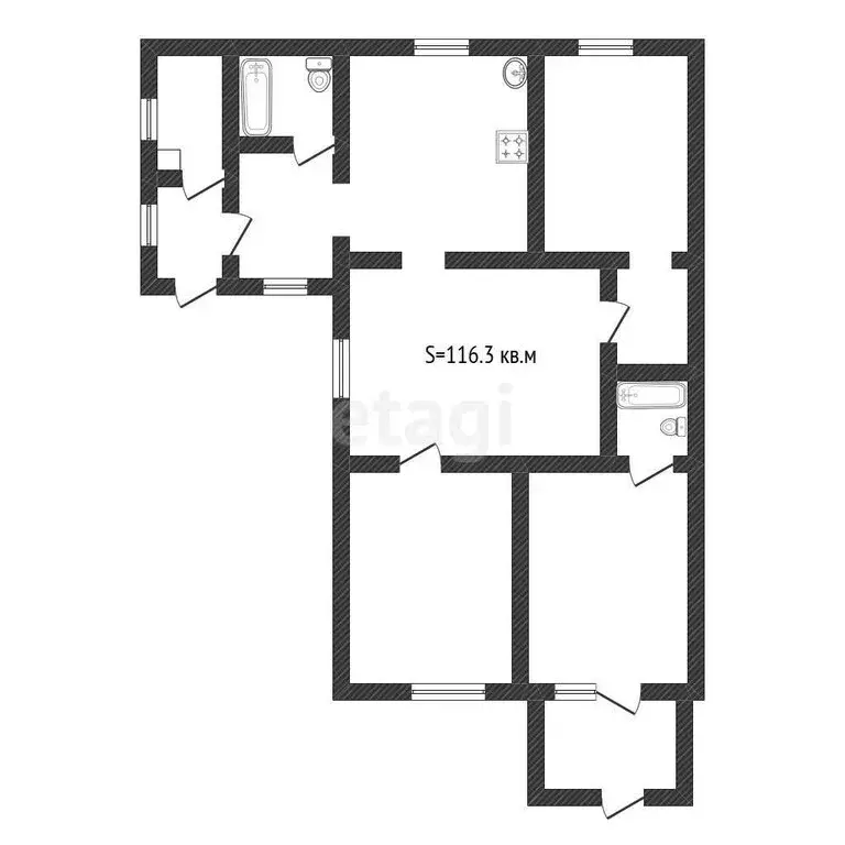 Дом в Бийск, переулок Владимира Мартьянова (116.3 м) - Фото 1