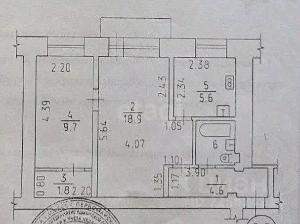 2-к кв. Удмуртия, Ижевск ул. 30 лет Победы, 74 (43.4 м) - Фото 1