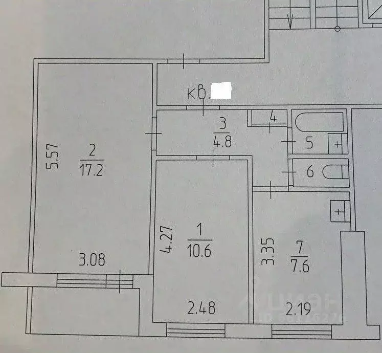 2-к кв. Пермский край, Пермь Парашютная ул., 7А (43.7 м) - Фото 2