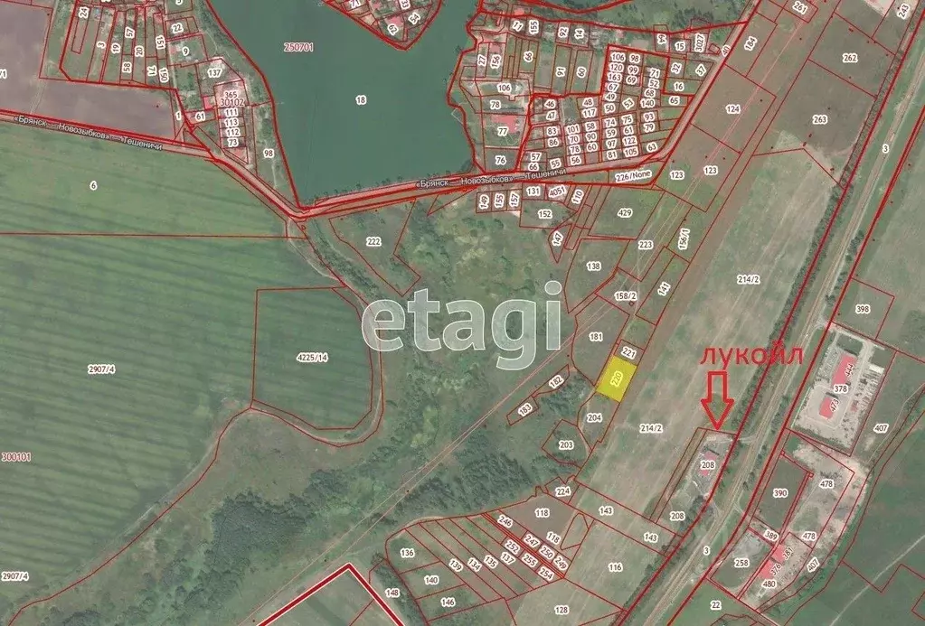 Участок в Брянская область, Брянский район, Добрунское с/пос, д. ... - Фото 1