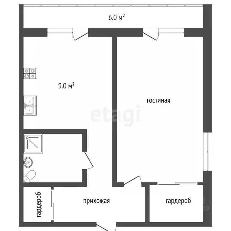 1-к кв. Ярославская область, Тутаевский муниципальный округ, ... - Фото 2