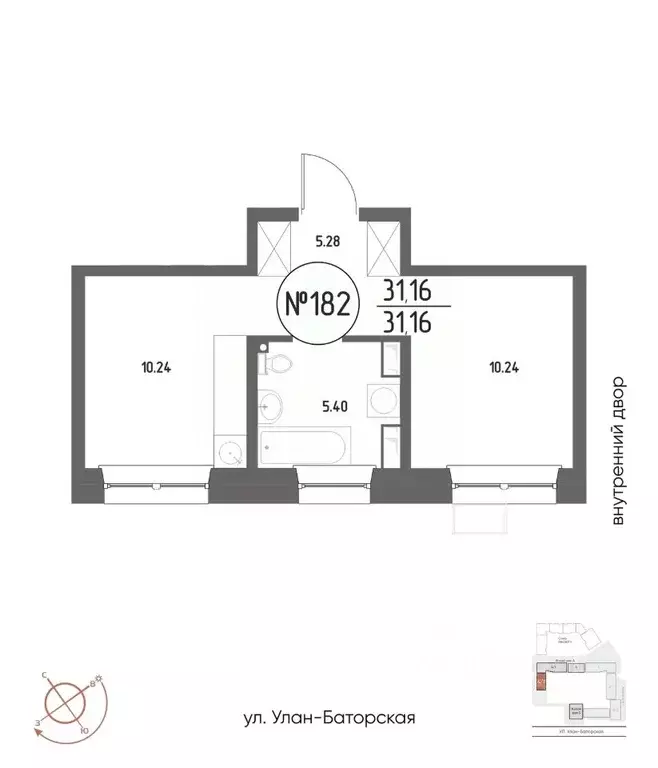 1-к кв. Иркутская область, Иркутск Макс жилой комплекс (31.16 м) - Фото 1