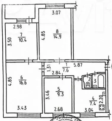 4-комнатная квартира: Ижевск, Первомайская улица, 22 (66 м) - Фото 1